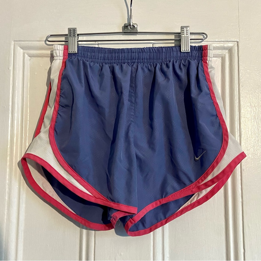 🆕 Nike Athletic Shorts - Purple with Neon Hot Pink Detailing